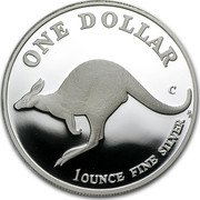 Australia One Dollar Australian Kangaroo 1998 KM# 365 ONE DOLLAR 1OUNCE FINE SILVER C HH coin reverse Australia One Dollar Australian Kangaroo 1998 KM# 365 ONE DOLLAR 1OUNCE FINE SILVER C HH coin reverse