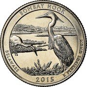USA Quarter Dollar Bombay Hook National Wildlife Refuge 2015 P KM# 600 UNITED STATES OF AMERICA IN GOD WE TRUST LIBERTY QUARTER DOLLAR D coin obverse USA Quarter Dollar Bombay Hook National Wildlife Refuge 2015 P KM# 600 UNITED STATES OF AMERICA IN GOD WE TRUST LIBERTY QUARTER DOLLAR D coin obverse