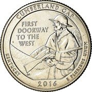 USA Quarter Dollar Cumberland Gap 2016 P KM# 636 UNITED STATES OF AMERICA LIBERTY IN GOD WE TRUST D QUARTER DOLLAR coin obverse USA Quarter Dollar Cumberland Gap 2016 P KM# 636 UNITED STATES OF AMERICA LIBERTY IN GOD WE TRUST D QUARTER DOLLAR coin obverse
