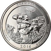 USA Quarter Dollar Shawnee National Forest 2016 P KM# 635 UNITED STATES OF AMERICA IN GOD WE TRUST LIBERTY QUARTER DOLLAR D coin obverse USA Quarter Dollar Shawnee National Forest 2016 P KM# 635 UNITED STATES OF AMERICA IN GOD WE TRUST LIBERTY QUARTER DOLLAR D coin obverse