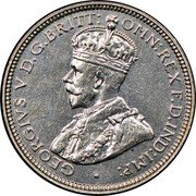 Australia Sixpence Coat of Arms 1934 KM# 25 GEORGIVS V D.G.BRITT:OMN:REX F.D.IND:IMP: coin obverse Australia Sixpence Coat of Arms 1934 KM# 25 GEORGIVS V D.G.BRITT:OMN:REX F.D.IND:IMP: coin obverse