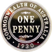 Australia Ten Cents Masterpieces in Silver 1999 KM# 482 COMMONWEALTH OF AUSTRALIA ONE PENNY 1930 coin reverse Australia Ten Cents Masterpieces in Silver 1999 KM# 482 COMMONWEALTH OF AUSTRALIA ONE PENNY 1930 coin reverse