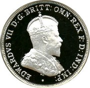 Australia Twenty Cents Masterpieces in Silver - Twentieth Century Monarchs 2000 KM# 496 EDWARDVS VII D:G: BRITT: OMN:REX F: D:IND: IMP: coin reverse Australia Twenty Cents Masterpieces in Silver - Twentieth Century Monarchs 2000 KM# 496 EDWARDVS VII D:G: BRITT: OMN:REX F: D:IND: IMP: coin reverse