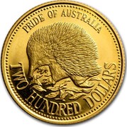 Australia Two Hundred Dollars Pride of Australia. Echidna 1992 KM# 259 PRIDE OF AUSTRALIA TWO HUNDRED DOLLARS coin reverse Australia Two Hundred Dollars Pride of Australia. Echidna 1992 KM# 259 PRIDE OF AUSTRALIA TWO HUNDRED DOLLARS coin reverse