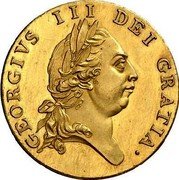 UK 1/2 Guinea (George III Pattern) GEORGIVS III DEI GRATIA coin obverse UK 1/2 Guinea (George III Pattern) GEORGIVS III DEI GRATIA coin obverse