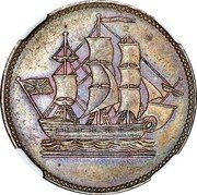 Canada 1/2 Penny (Sailing Ship design)  coin obverse Canada 1/2 Penny (Sailing Ship design)  coin obverse