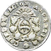 Argentina 1/2 Real Coat of Arms La Rioja 1854 B KM# 23 CONFEDERACION ARGENTINA coin obverse Argentina 1/2 Real Coat of Arms La Rioja 1854 B KM# 23 CONFEDERACION ARGENTINA coin obverse