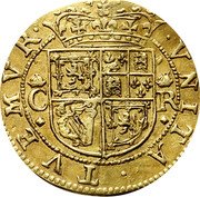 UK 1/2 Unite Charles I Third Coinage ND (1639-1641)  VNITA TVEMVR coin reverse UK 1/2 Unite Charles I Third Coinage ND (1639-1641)  VNITA TVEMVR coin reverse
