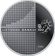 Lithuania 1,50 Euro Bank of Lithuania 2022 LMK LIETUVOS BANKUI 100 2022 LB coin reverse Lithuania 1,50 Euro Bank of Lithuania 2022 LMK LIETUVOS BANKUI 100 2022 LB coin reverse