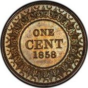Canada One Cent Victoria Specimen Pattern 1858  ONE CENT 1858 coin reverse Canada One Cent Victoria Specimen Pattern 1858  ONE CENT 1858 coin reverse