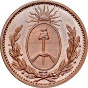Argentina 1 Decimo Buenos Aires Pattern 1822  KM# Pn1 coin reverse Argentina 1 Decimo Buenos Aires Pattern 1822  KM# Pn1 coin reverse