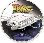 Tuvalu 1 Dollar Back to the Future DeLorean 2015  Proof BACK TO THE FUTURE TM 1 OZ 999 SILVER coin reverse Tuvalu 1 Dollar Back to the Future DeLorean 2015  Proof BACK TO THE FUTURE TM 1 OZ 999 SILVER coin reverse