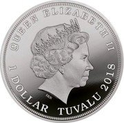 Tuvalu 1 Dollar (Bismarck) QUEEN ELIZABETH II IRB 1 DOLLAR TUVALU 2018 coin obverse Tuvalu 1 Dollar (Bismarck) QUEEN ELIZABETH II IRB 1 DOLLAR TUVALU 2018 coin obverse