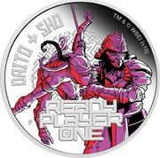 Tuvalu 1 Dollar Daito and Sho 2018 P Proof DAITO & SHO TM & © WBEI (S18) P READY PLAYER ONE coin reverse Tuvalu 1 Dollar Daito and Sho 2018 P Proof DAITO & SHO TM & © WBEI (S18) P READY PLAYER ONE coin reverse
