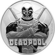 Tuvalu 1 Dollar Deadpool 2018 BU ©MARVEL DEADPOOL coin reverse Tuvalu 1 Dollar Deadpool 2018 BU ©MARVEL DEADPOOL coin reverse