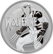 Tuvalu 1 Dollar Elizabeth II Wolverine 2021  BU - IN COINCARD QUEEN ELIZABETH II IRB 1 OZ 9999 AG 2021 TUVALU 1 DOLLAR coin obverse Tuvalu 1 Dollar Elizabeth II Wolverine 2021  BU - IN COINCARD QUEEN ELIZABETH II IRB 1 OZ 9999 AG 2021 TUVALU 1 DOLLAR coin obverse