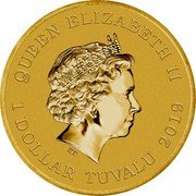 Tuvalu 1 Dollar (Native Bees) QUEEN ELIZABETH II IRB 1 DOLLAR TUVALU 2019 coin obverse Tuvalu 1 Dollar (Native Bees) QUEEN ELIZABETH II IRB 1 DOLLAR TUVALU 2019 coin obverse
