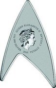 Tuvalu 1 Dollar Star Trek 2016  Proof QUEEN ELIZABETH II IRB 1 OZ 999 SILVER 2016 TUVALU 1 DOLLAR coin obverse