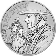 Tuvalu 1 Dollar (The Duke) THE DUKE P coin reverse Tuvalu 1 Dollar (The Duke) THE DUKE P coin reverse
