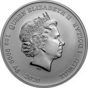 Tuvalu 1 Dollar (The Royal Fortune) QUEEN ELIZABETH II IRB 1 OZ 9999 AG 2020 TUVALU 1 DOLLAR coin obverse Tuvalu 1 Dollar (The Royal Fortune) QUEEN ELIZABETH II IRB 1 OZ 9999 AG 2020 TUVALU 1 DOLLAR coin obverse