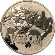Tuvalu 1 Dollar Venom 2020  BU VENOM ©MARVEL coin reverse Tuvalu 1 Dollar Venom 2020  BU VENOM ©MARVEL coin reverse