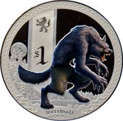 Tuvalu 1 Dollar (Werewolf) $1 WEREWOLF EMDESIGNER ELISE MARTINSON coin reverse Tuvalu 1 Dollar (Werewolf) $1 WEREWOLF EMDESIGNER ELISE MARTINSON coin reverse