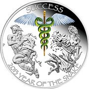 Tuvalu 1 Dollar (Year of the Snake - Success) SUCCESS  2013 YEAR OF THE SNAKE coin reverse Tuvalu 1 Dollar (Year of the Snake - Success) SUCCESS  2013 YEAR OF THE SNAKE coin reverse