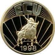 Netherlands ECU Mills 1998 ECU 1998 coin reverse