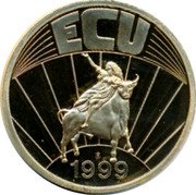 UK ECU Music 1999 ECU 1999 coin reverse