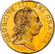 UK 1 Guinea (George III Pattern) KM# Pn40 GEORGIVS III DEI GRATIA coin obverse UK 1 Guinea (George III Pattern) KM# Pn40 GEORGIVS III DEI GRATIA coin obverse