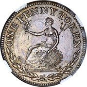 Canada 1 Penny (Token Field Marshal Wellington) ONE PENNY TOKEN coin reverse Canada 1 Penny (Token Field Marshal Wellington) ONE PENNY TOKEN coin reverse