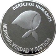 Argentina 1 Peso Defence of Human Rights 2006  Proof KM# A161 DERECHOS HUMANOS MEMORIA, VERDAD Y JUSTICIA coin reverse Argentina 1 Peso Defence of Human Rights 2006  Proof KM# A161 DERECHOS HUMANOS MEMORIA, VERDAD Y JUSTICIA coin reverse