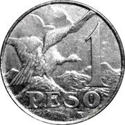 Argentina 1 Peso (Pattern Bird) KM# Pn57 1 PESO coin reverse Argentina 1 Peso (Pattern Bird) KM# Pn57 1 PESO coin reverse