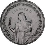 Argentina 1 Peso (Pattern Liberty with Wheat) KM# Pn62 LIBERTAD coin reverse Argentina 1 Peso (Pattern Liberty with Wheat) KM# Pn62 LIBERTAD coin reverse
