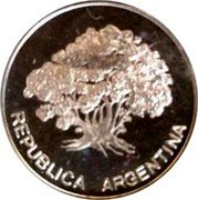 Argentina 1 Peso (Pattern Tree) REPUBLICA ARGENTINA coin obverse Argentina 1 Peso (Pattern Tree) REPUBLICA ARGENTINA coin obverse