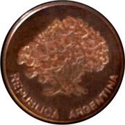 Argentina 1 Peso (Tree Pattern Piece) REPUBLICA ARGENTINA coin obverse Argentina 1 Peso (Tree Pattern Piece) REPUBLICA ARGENTINA coin obverse