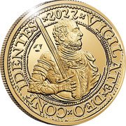 Netherlands 1 Rijksdaalder Dollar Piedfort Prince Willem van Oranje 2022 ☤+raven VIGILATE DEO CONF IDENTE S 2022 coin obverse Netherlands 1 Rijksdaalder Dollar Piedfort Prince Willem van Oranje 2022 ☤+raven VIGILATE DEO CONF IDENTE S 2022 coin obverse