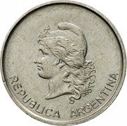 Argentina 10 Centavos Capped Liberty 1983 KM# 89 REPUBLICA ARGENTINA coin obverse Argentina 10 Centavos Capped Liberty 1983 KM# 89 REPUBLICA ARGENTINA coin obverse