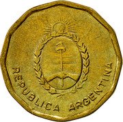 Argentina 10 Centavos Coat of Arms 1985 KM# 98 REPUBLICA ARGENTINA coin obverse Argentina 10 Centavos Coat of Arms 1985 KM# 98 REPUBLICA ARGENTINA coin obverse