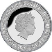 Tuvalu 10 Cents (Ned Kelly) KM# 353 QUEEN ELIZABETH II 1/10 OZ.999 SILVER TUVALU 2015 coin obverse Tuvalu 10 Cents (Ned Kelly) KM# 353 QUEEN ELIZABETH II 1/10 OZ.999 SILVER TUVALU 2015 coin obverse