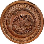 Argentina 10 Decimos Eagle Buenos Aires 1827 KM# 4 ARDESCIT ET VIRESCIT coin reverse Argentina 10 Decimos Eagle Buenos Aires 1827 KM# 4 ARDESCIT ET VIRESCIT coin reverse
