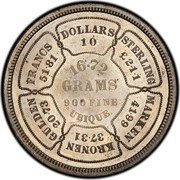 USA 10 Dollars (Eagle Pattern Nickel) DOLLARS 10 STERLING £2 1 1 MARKEN 41 99 KRONEN 37 31 GULDEN 20 73 FRANCS 51 81 16 72 GRAMS 900 FINE UBIQUE coin reverse USA 10 Dollars (Eagle Pattern Nickel) DOLLARS 10 STERLING £2 1 1 MARKEN 41 99 KRONEN 37 31 GULDEN 20 73 FRANCS 51 81 16 72 GRAMS 900 FINE UBIQUE coin reverse