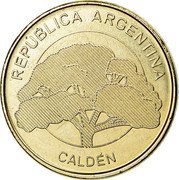 Argentina 10 Pesos 10 Pesos 2018  KM# 189 REPÚBLICA ARGENTINA CALDÉN coin obverse Argentina 10 Pesos 10 Pesos 2018  KM# 189 REPÚBLICA ARGENTINA CALDÉN coin obverse