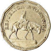 Argentina 10 Pesos Gaucho 1967 KM# 60 REPUBLICA ARGENTINA coin obverse Argentina 10 Pesos Gaucho 1967 KM# 60 REPUBLICA ARGENTINA coin obverse