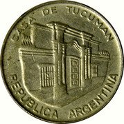 Argentina 10 Pesos Independence Hall at Tucuman 1985 KM# 93 CASA DE TUCUMAN REPUBLICA ARGENTINA coin obverse Argentina 10 Pesos Independence Hall at Tucuman 1985 KM# 93 CASA DE TUCUMAN REPUBLICA ARGENTINA coin obverse