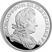 UK 10 Pounds George I British Monarchs 2022 Proof GEORGIVS DG M BR FR ETHIB REX F D coin reverse UK 10 Pounds George I British Monarchs 2022 Proof GEORGIVS DG M BR FR ETHIB REX F D coin reverse