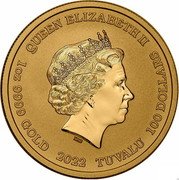 Tuvalu 100 Dollars Chun Li Street Fighter 2022Â BU QUEEN ELIZABETH II IRB 1 OZ 9999 GOLD 2022 TUVALU 100 DOLLARS coin obverse Tuvalu 100 Dollars Chun Li Street Fighter 2022Â BU QUEEN ELIZABETH II IRB 1 OZ 9999 GOLD 2022 TUVALU 100 DOLLARS coin obverse