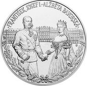 Tuvalu 100 Dollars (Franz Joseph I and Empress Elisabeth) FRANTISEK JOSEF I ALZBETA BAVORSKA CM coin reverse Tuvalu 100 Dollars (Franz Joseph I and Empress Elisabeth) FRANTISEK JOSEF I ALZBETA BAVORSKA CM coin reverse