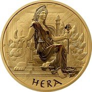 Tuvalu 100 Dollars (Hera the Goddess) P HERA coin reverse Tuvalu 100 Dollars (Hera the Goddess) P HERA coin reverse