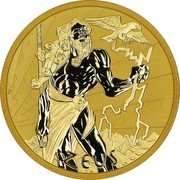 Tuvalu 100 Dollars Zeus 2021 P BU P ZEUS TV coin reverse